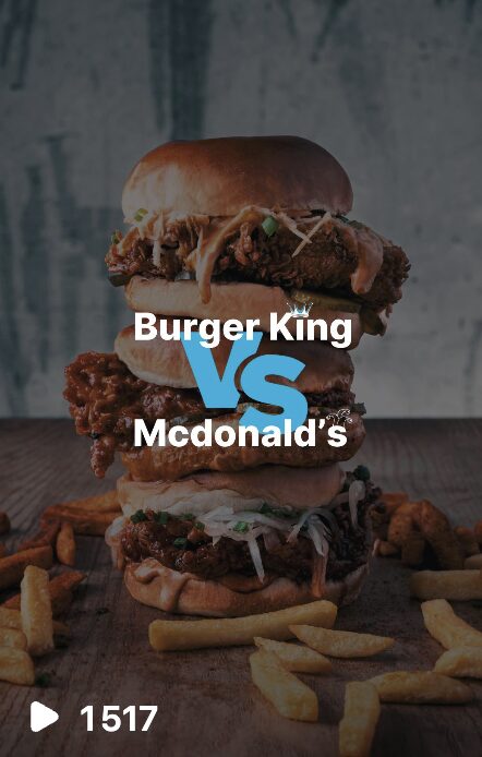 VOC et l'analyse com' de Burger King vs Mcdo